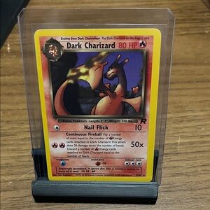 Pokemon Dark Charizard Trading Card - Red and Yellow